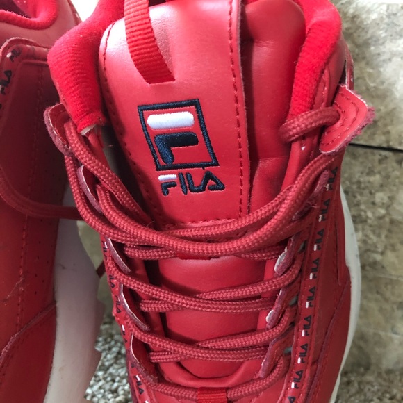 Red Fila Shoes - Picture 2 of 5